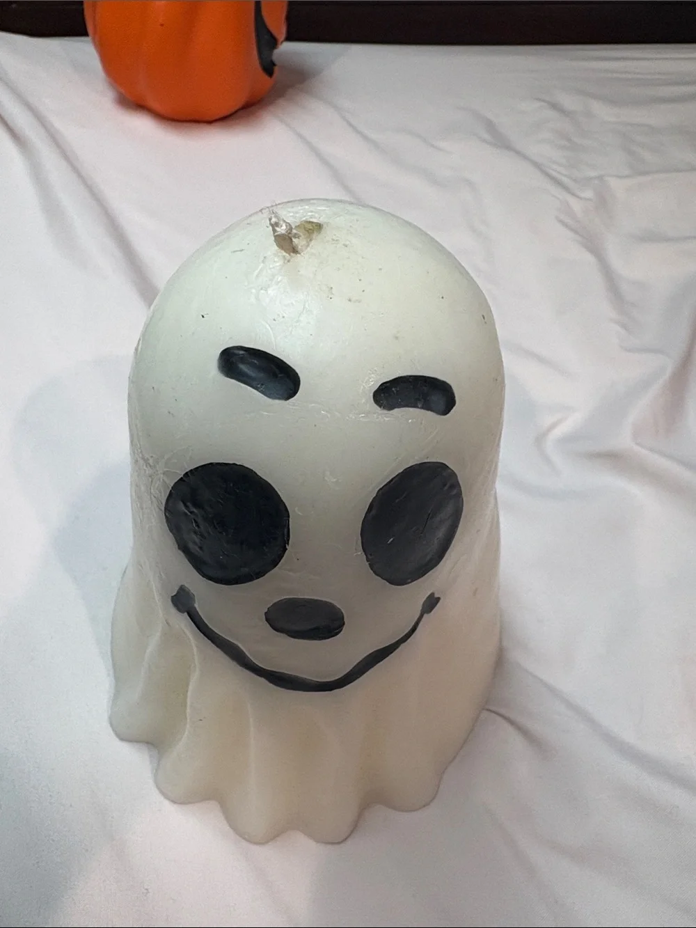 Halloween Pumpkin and Ghost Decorative Candles - Orange & Cream